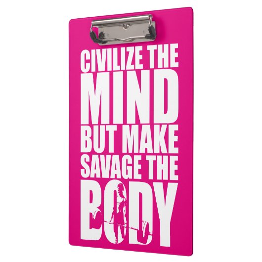 サベージを体のトレーニングにするやる気を起こさせる クリップボード (左)