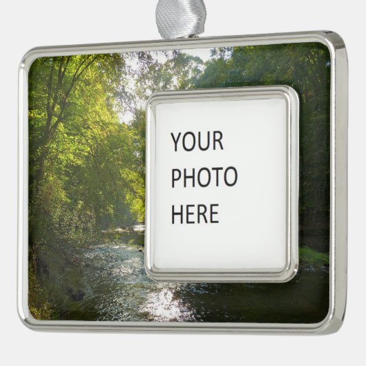 サベージパークのリトルパトゥキシェント川 シルバープレートフレームオーナメント (左)
