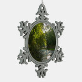 サベージパークのリトルパトゥキシェント川 スノーフレークピューターオーナメント (左)