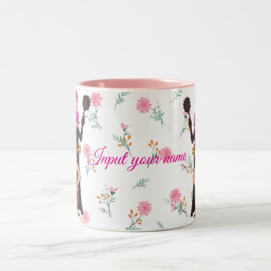 サベージ母おもしろマグカップ – サッシー母の日の贈り物 ツートーンマグカップ (中央)