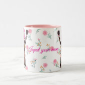 サベージ母おもしろマグカップ – サッシー母の日の贈り物 ツートーンマグカップ (中央)