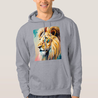 サベージ王室の – ラスタイリッシューとライオングラフィックTシャツ パーカ