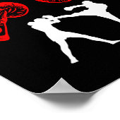 サベ素晴らしートボクシングデザインキックmmaキックボクシング ポスター (角)