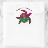 サペロカラフルアイランドGAウミガメ ラウンドシール (バッグ)