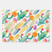 サボアートコンボ緑ホワイトピンク砂漠の南西 ラッピングペーパーシート (正面2)