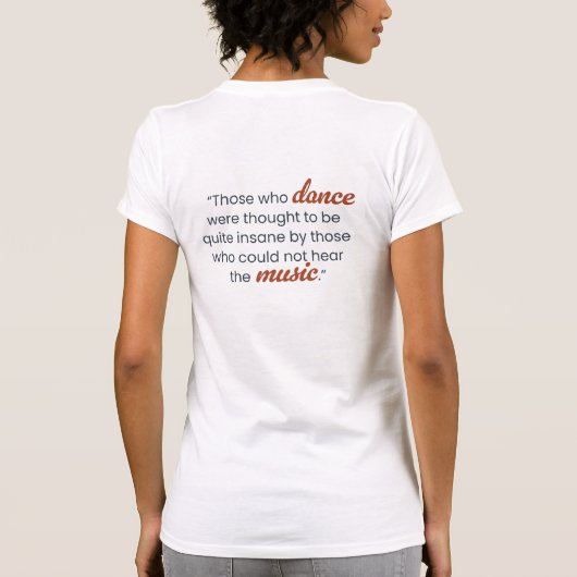 サボイスイングクラブ女子Tシャツ Tシャツ (裏面)