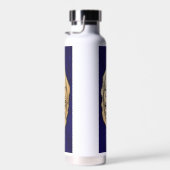 サボイブルーと金ゴールドウォーターボトル ウォーターボトル (右面)