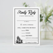 サボカジュアルス食品の選択肢RSVPカード 出欠カード (スタンド正面)