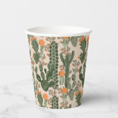 サボカラフルテン模様 紙コップ (正面)