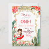 サボガールメキシカンフィエスタ誕生日パーティー 招待状 (正面)