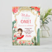 サボガールメキシカンフィエスタ誕生日パーティー 招待状 (スタンド正面)