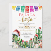 サボサンタメキシカンドホリデーフィエスタパーティー 招待状 (正面)