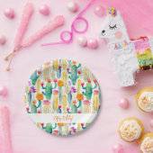 サボスアートデザートサウスウェストハッピーバースデーおもしろい ペーパープレート (パーティー)