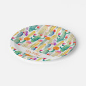 サボスアートデザートサウスウェストハッピーバースデーおもしろい ペーパープレート (アングル)