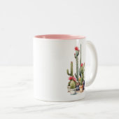 サボスオーバーステイエレガントシャープ水彩 ツートーンマグカップ (正面右)