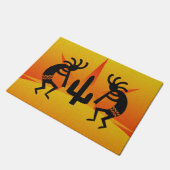 サボスサンセットデザートココペリサウスウェストデザイン ドアマット (アングル)