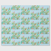 サボスデザートサウスウエストカッティホリデークリスマス ラッピングペーパー (フラット)