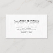 サボスデザートフラワー抽象芸術ボホカッティ 名刺 (裏面)