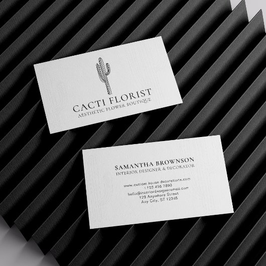 サボスデザートフラワー抽象芸術ボホカッティ 名刺