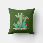 サボスデザートホリデイクリスマスクリスマスサウスウエストデコールト クッション (裏面)