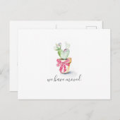 サボスニューホームホリデームービングアナウンセツ ポストカード (正面/裏面)