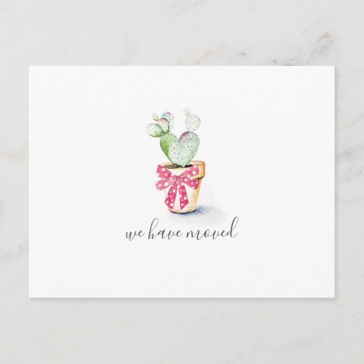 サボスニューホームホリデームービングアナウンセツ ポストカード (正面)