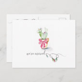 サボスニューホームホリデームービングアナウンセツ ポストカード (正面/裏面)