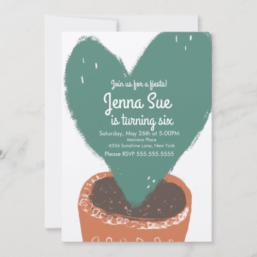 サボスハートプラントフィエスタ誕生日クラフト (正面)