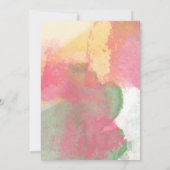 サボスフィエスタファースト誕生日ガールカラフル 招待状 (裏面)