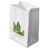 サボスフラワーアートハッピーバースデーサウスウエストデザート ミディアムペーパーバッグ (裏面アングル)