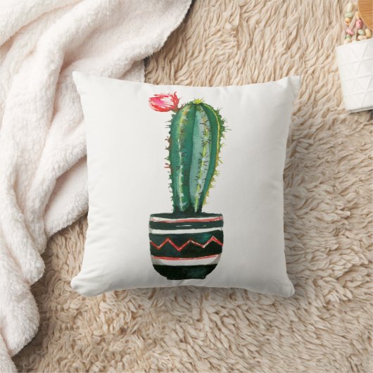 サボスフローラウォーターカラーサウスウエスボホシック クッション (ブランケット)