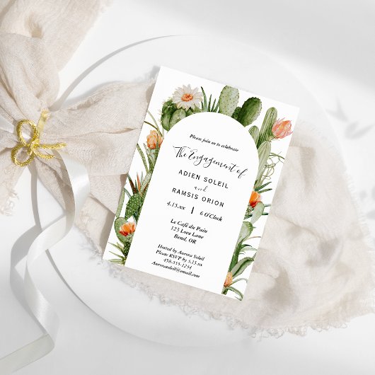 サボスフローラ砂漠婚約パーティ 招待状