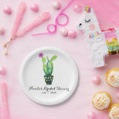 サボスフローラ素朴南西ブライダルシャワー ペーパープレート (パーティー)