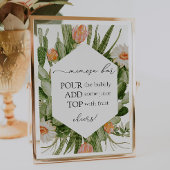 サボスミモサバー標識 ポスター