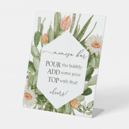 サボスミモサバー標識 台座サイン