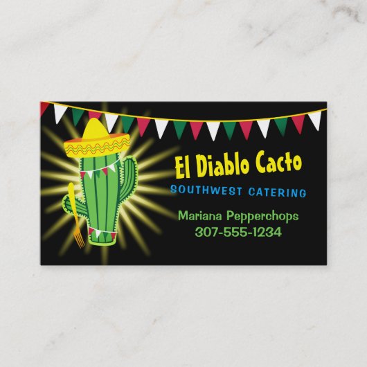 サボスメキシカンサウスケータリング 名刺 (正面)