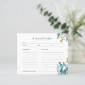 サボスメキシカンフィエスタブライダルシャワーレシピカード (スタンド正面)
