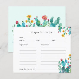 サボスメキシカンフィエスタブライダルシャワーレシピカード