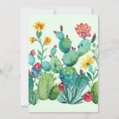 サボスメキシカンフィエスタブライダルシャワー 招待状 (裏面)