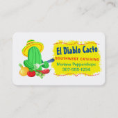 サボスメキシコ南西部シェフケータリング事業 名刺 (正面)