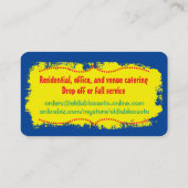 サボスメキシコ南西部シェフケータリング事業 名刺 (裏面)