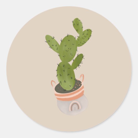 サボスモダンハウスプラントハンドドロッドデザイン ラウンドシール (正面)