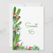 サボスモダンフィエスタスウィート16誕生日招待状 招待状 (裏面)