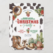 サボスワイルドウエストウエスタンクリスマスパーティー 招待状 (正面/裏面)