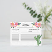 サボタコスについてラブブライダルシャワーレシピカード ポストカード (スタンド正面)