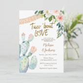 サボタコブロブラブパンパスグラス婚約 招待状 (スタンド正面)