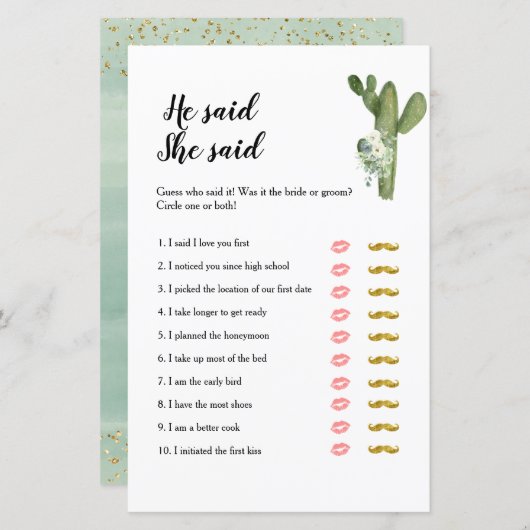 サボタコ'恋の彼は彼女はゲームを言った (正面/裏面)