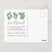 サボタスは成功し、私たちは年賀はがきを引っ越した ポストカード (裏面)