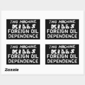 サボタージュのステッカー:外国人油依存症 長方形シール (シート)