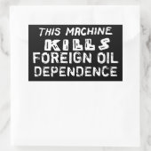 サボタージュのステッカー:外国人油依存症 長方形シール (バッグ)